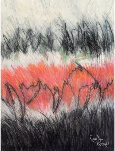 Print of Abstract Landscape Drawings by Carolyn Kramer