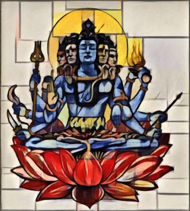 Original Abstract Religious Paintings by Jayram Menon