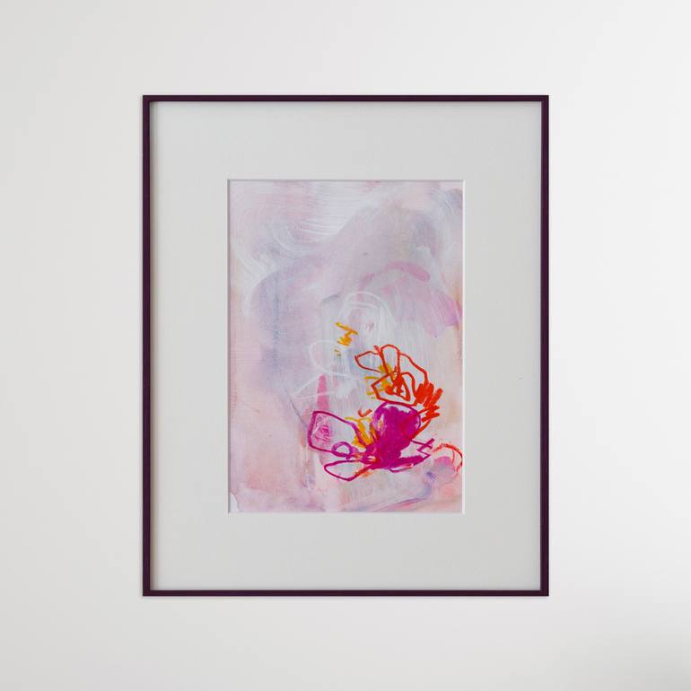 Original Abstract Floral Painting by Karin Czermak