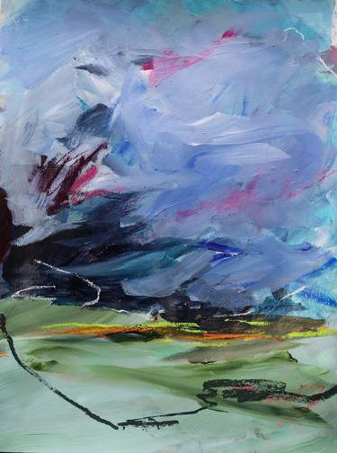 Original Abstract Expressionism Landscape Paintings by Karin Czermak