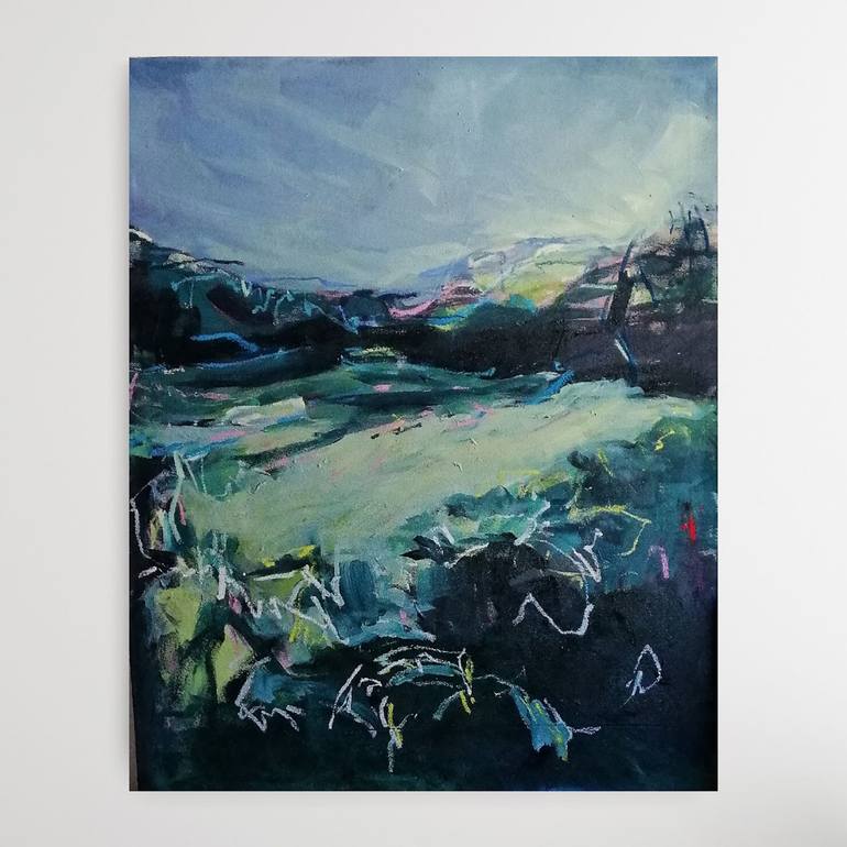 Original Abstract Landscape Painting by Karin Czermak