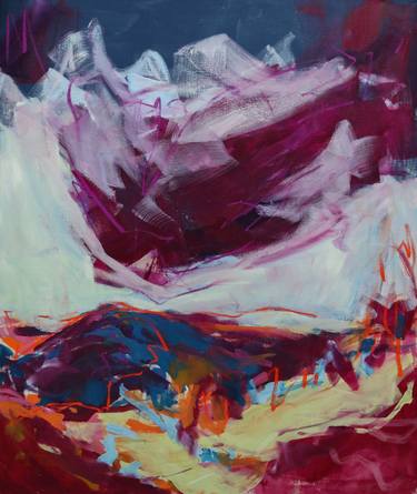 Original Abstract Expressionism Landscape Paintings by Karin Czermak