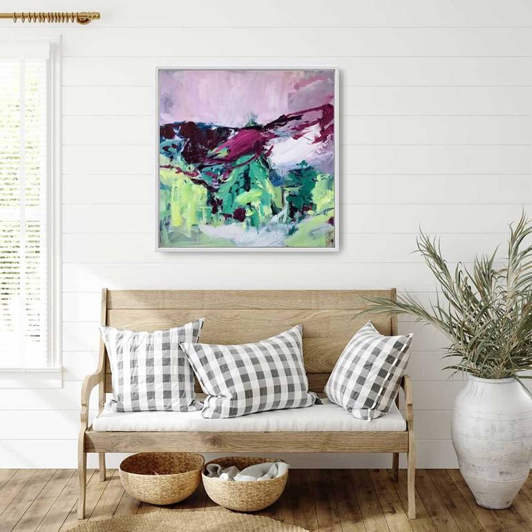 Original Abstract Landscape Painting by Karin Czermak