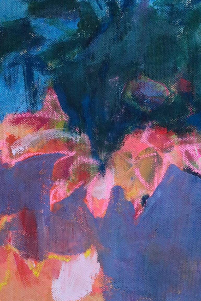 Original Abstract Floral Painting by Karin Czermak