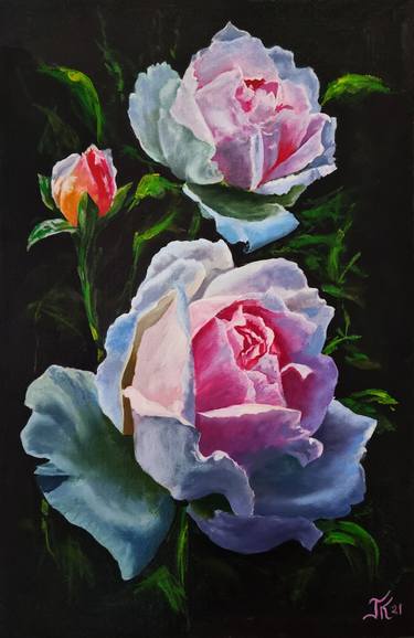 Original Floral Painting by Konstantin Gusev