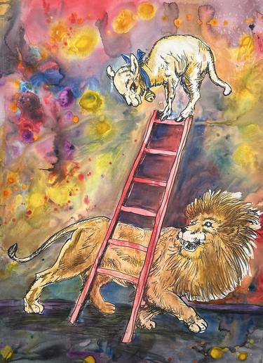 Untitled (Ladder / Lamb / Lion) - 2023 thumb