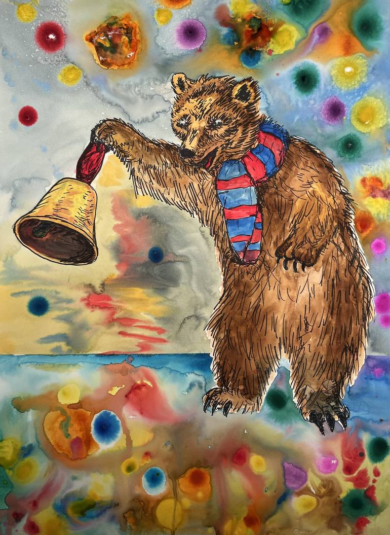 Untitled Bear Bell 2023 Painting by Scott Ross Saatchi Art