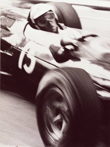 Richard Attwood driving Lotus BRM at  Monaco F1 1956 Limited Edition of 20 thumb