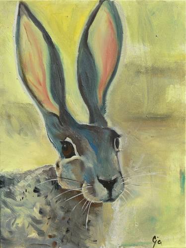 Original Fine Art Animal Painting by Aja Faasse