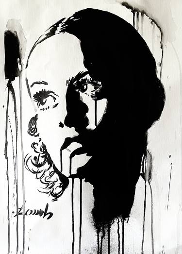 Print of Figurative Women Drawings by H TOMEH