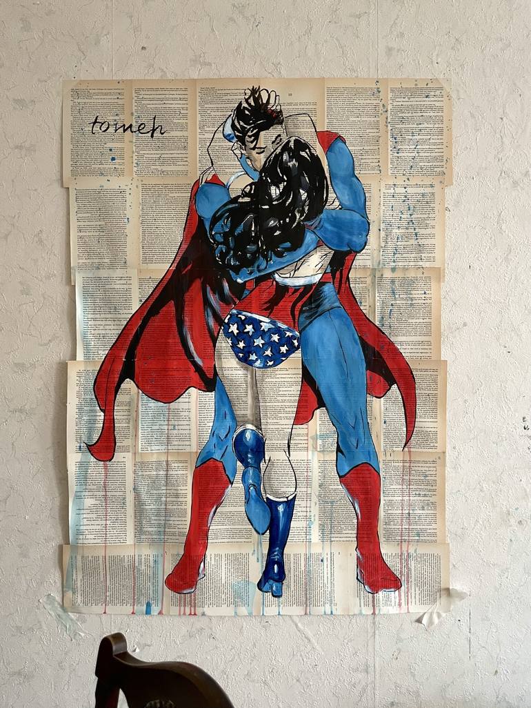 Original Comics Painting by H TOMEH