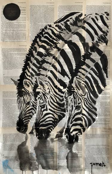 Original Fine Art Animal Drawings by H TOMEH