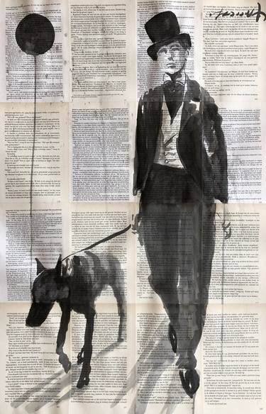 Print of Fine Art Dogs Drawings by H TOMEH