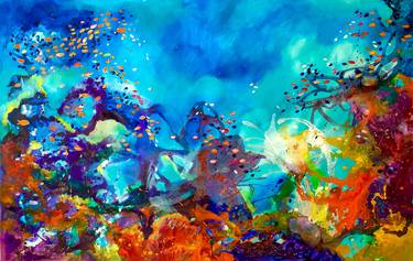Original Abstract Nature Paintings by Corinne Lorraine