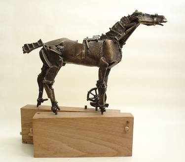 Original Modern Horse Sculpture by Victor Macovei