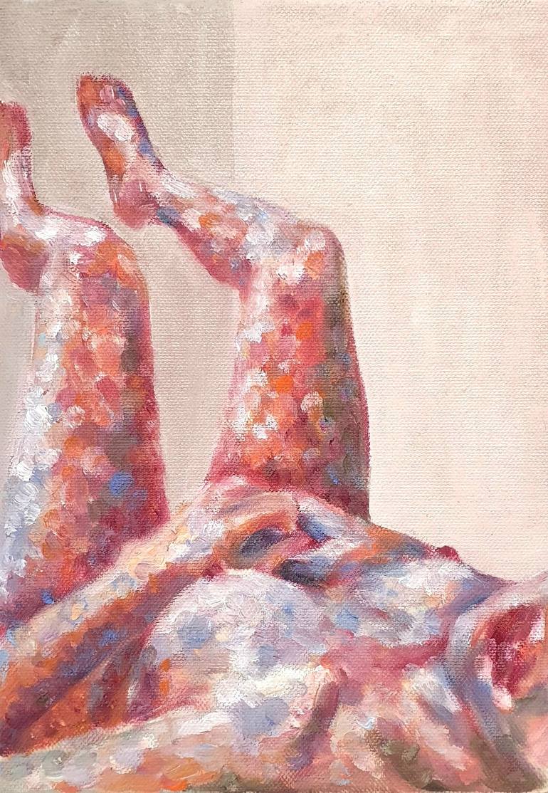 Original Figurative Body Painting by Rebecca Yunjeong Lee
