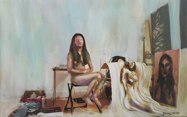 Original Figurative Body Mixed Media by Rebecca Yunjeong Lee