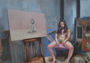 Original Expressionism Women Paintings by Rebecca Yunjeong Lee
