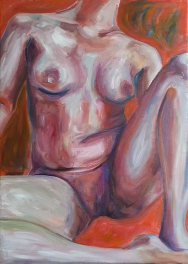 Original Figurative Nude Paintings by Rebecca Yunjeong Lee