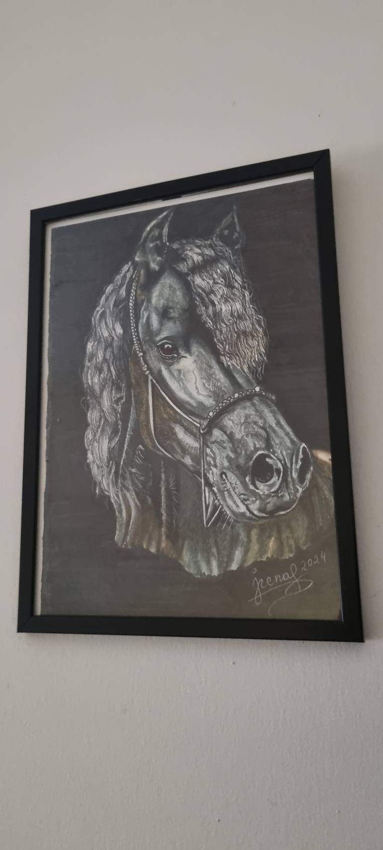 Original Realism Animal Drawing by Irena Peshova
