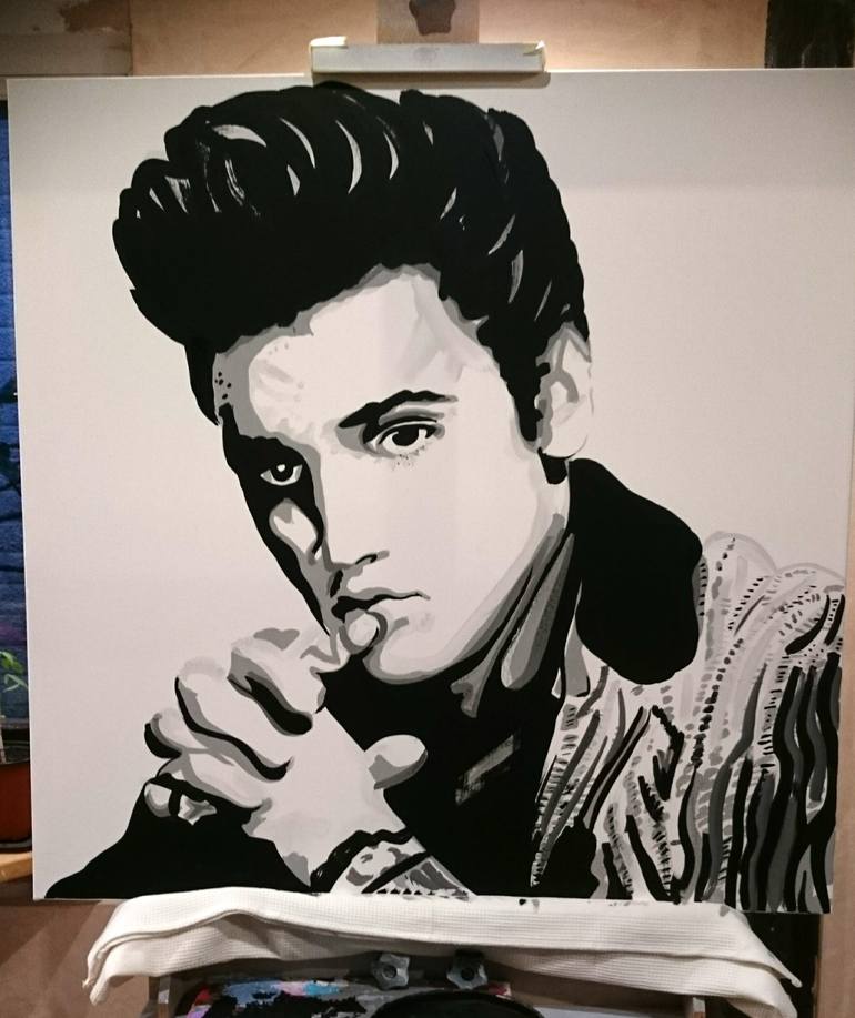 Original Pop Art Pop Culture/Celebrity Painting by Si Scott