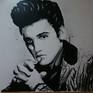 Elvis the icon of rock and roll inspired by a recent documentary on the box detailing his life from unknown to icon. Viva ,I hope captures the intensity of the king.