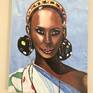 Ethiopian Woman by Caswell Mahlangu Painting by Beaullah Mahlangu ...