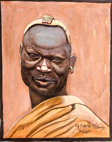 Original Art Deco People Paintings by Beaullah Mahlangu