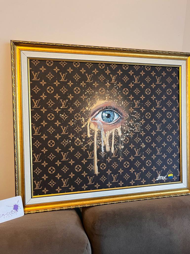 Eye of soul /Louis Vuitton Painting by Kateryna Tkachuk