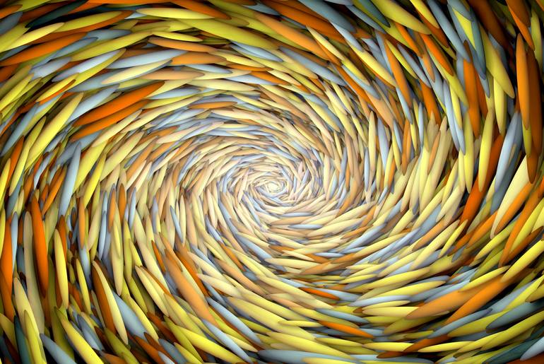 Original Surrealism Nature Mixed Media by Andrew Heart