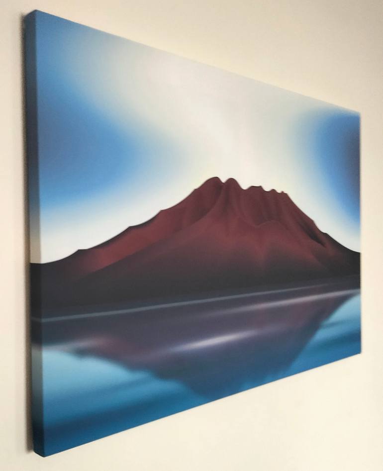 Original Surrealism Landscape Mixed Media by Andrew Heart