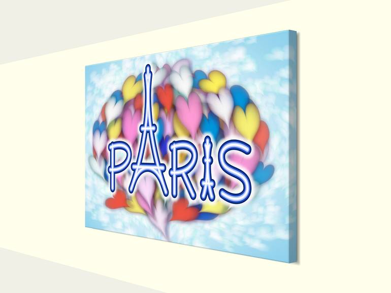 Original Abstract Cities Mixed Media by Andrew Heart