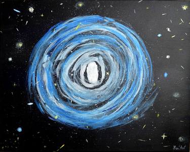 Original Outer Space Paintings by Emmanuelle Baudry