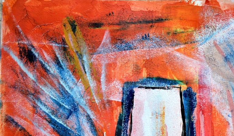 Original Abstract Expressionism Religious Painting by Emmanuelle Baudry