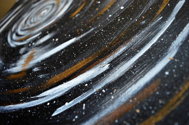 Original Abstract Expressionism Outer Space Painting by Emmanuelle Baudry