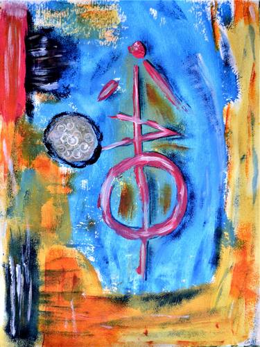Signal, peinture abstraite d'Emmanuelle Baudry thumb