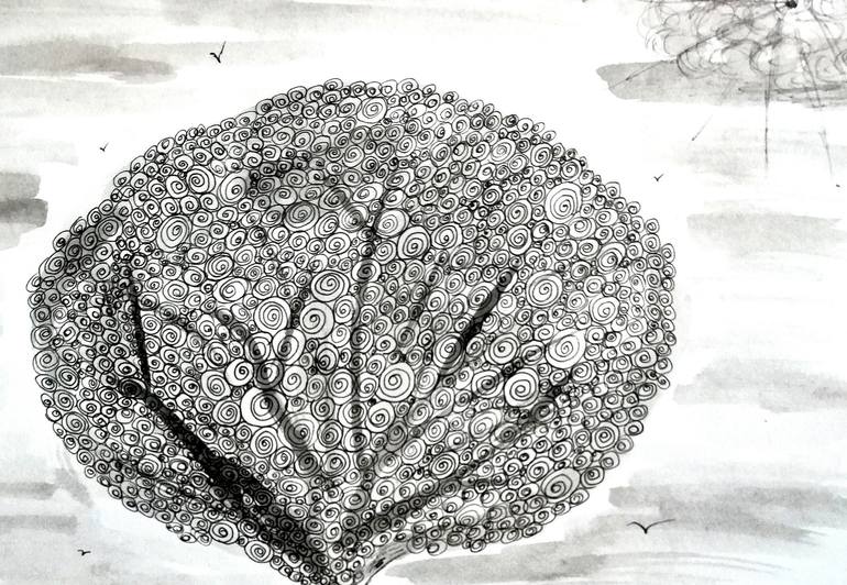 Original Nature Drawing by Emmanuelle Baudry