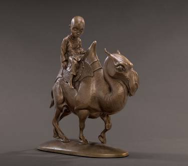 Original Figurative Animal Sculpture by Daniel Mille