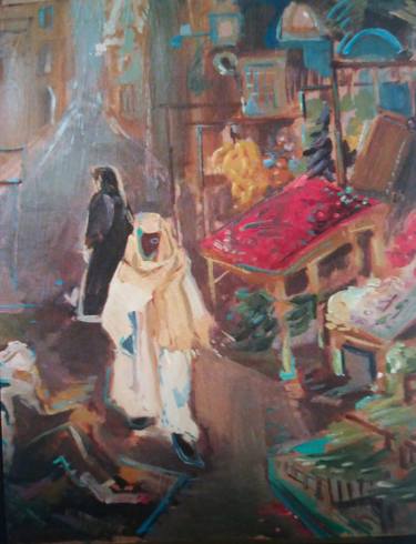 Print of Expressionism Cities Paintings by Natalie Kacharava