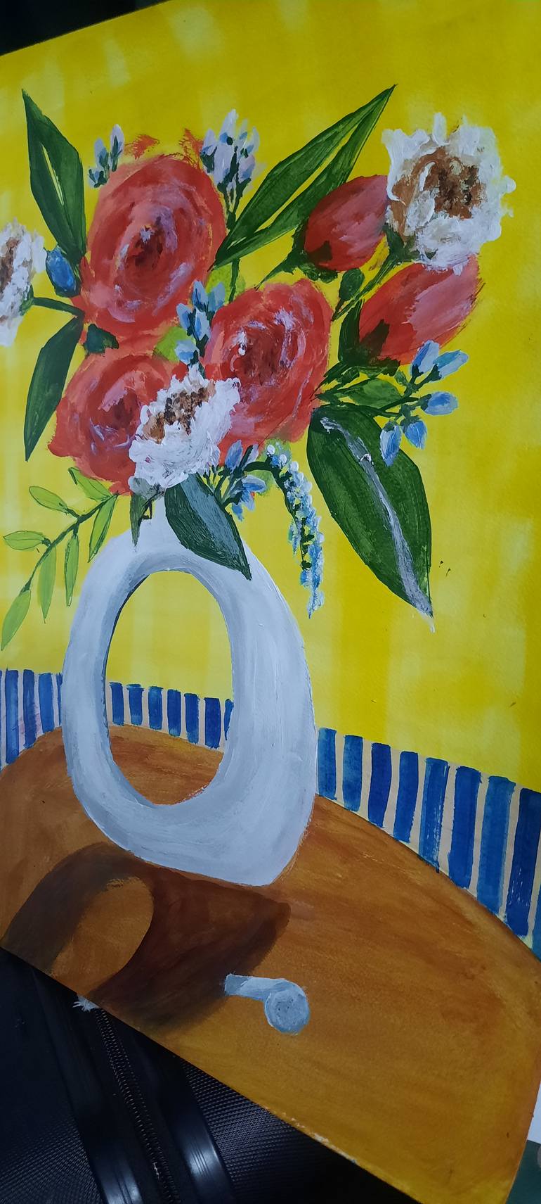 Original Abstract Expressionism Floral Painting by Ayesha Nazneen