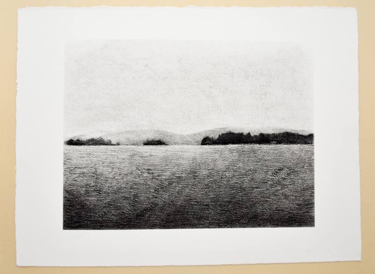 Original Folk Landscape Drawing by Tiffany Moore