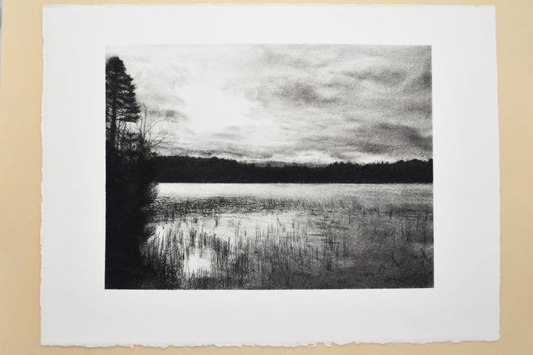 Original Figurative Landscape Drawing by Tiffany Moore