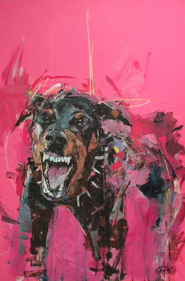 Print of Dogs Paintings by Emma Connolly