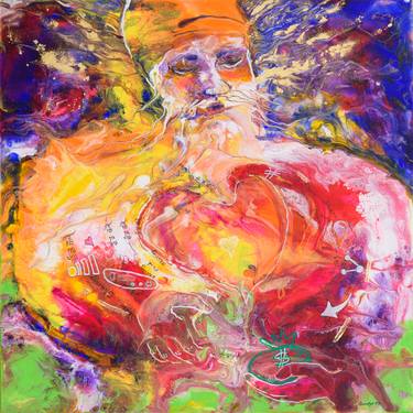 Original Abstract Expressionism Religious Paintings by Sarabjit Singh