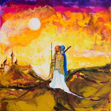 Original Abstract Religious Paintings by Sarabjit Singh