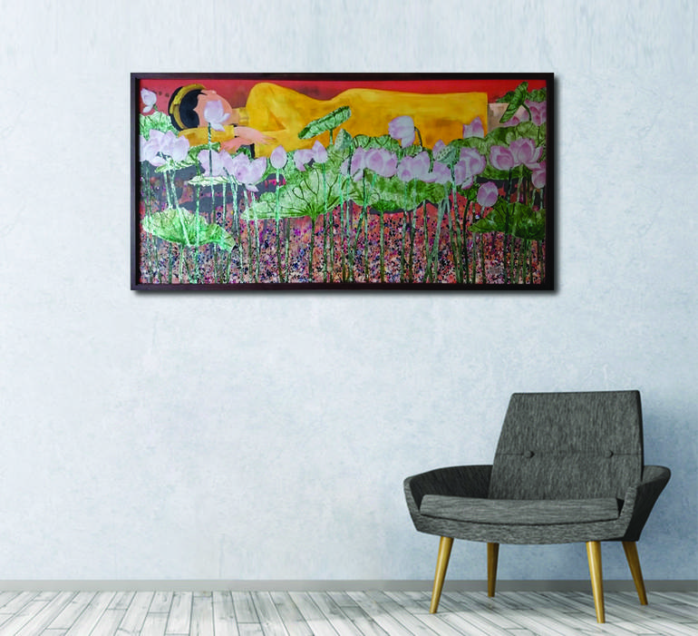 Original Realism Floral Painting by Xuan Tung Doan