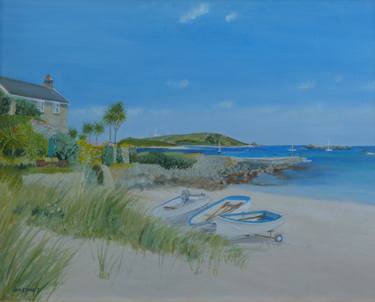 Print of Fine Art Beach Paintings by Jan Stokes