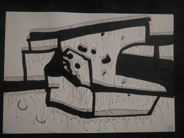 Original Abstract Drawing by Matteo Zuzzi