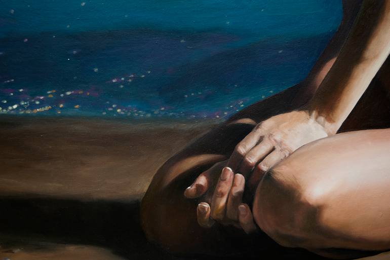 Original Figurative Nude Painting by Mario Rojas