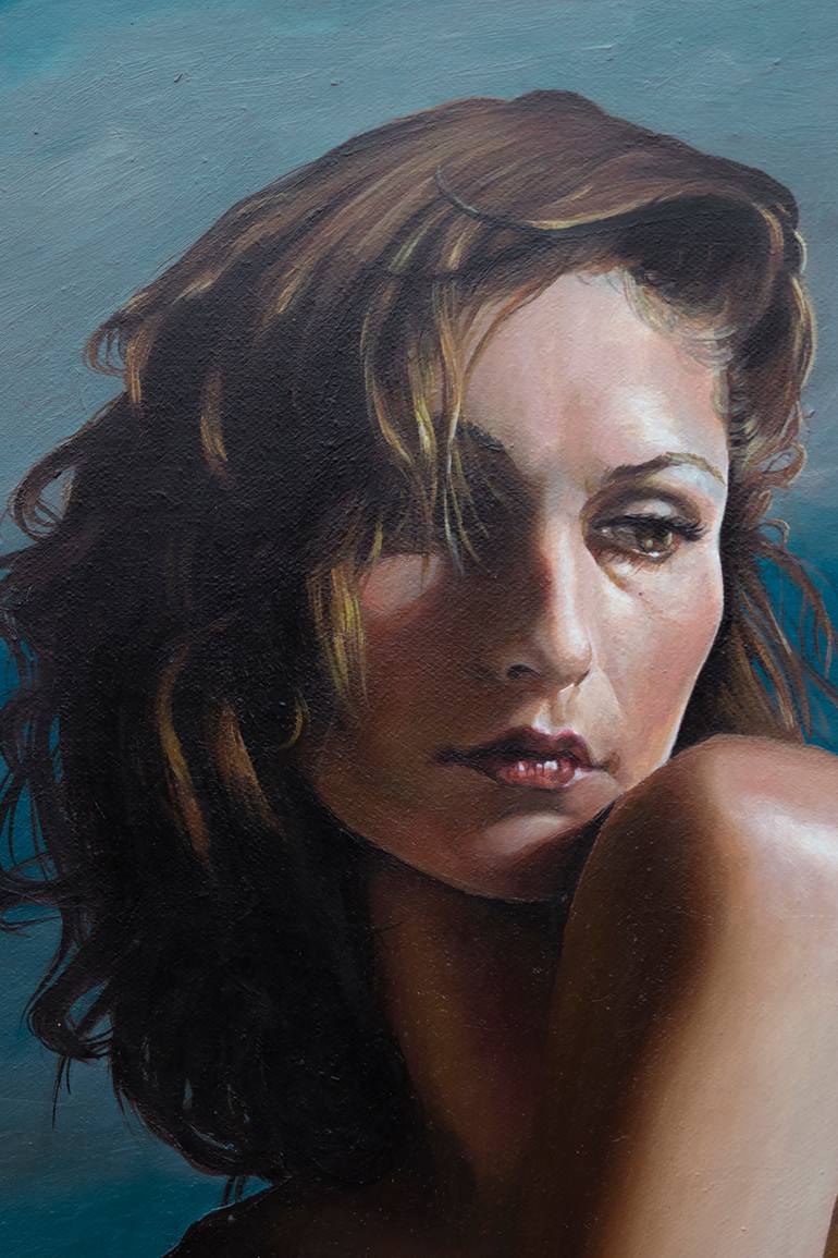 Original Figurative Nude Painting by Mario Rojas